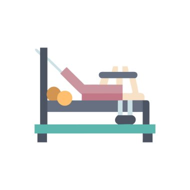 tıbbi düz vektör simgesi