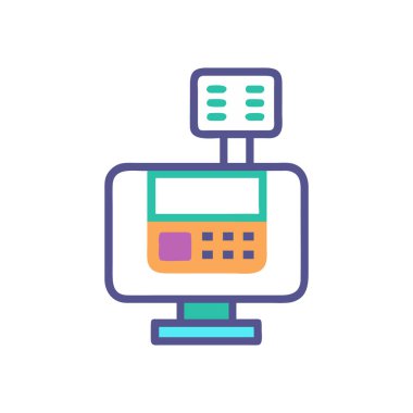 elektronik ölçekli renk çizgisi simgesi