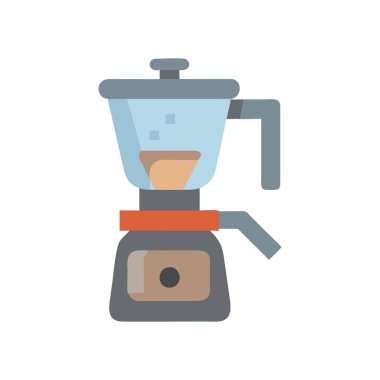 kahve makinesi simgesi, düz tasarım