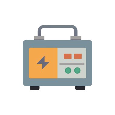 elektrik güç simgesi, düz biçim