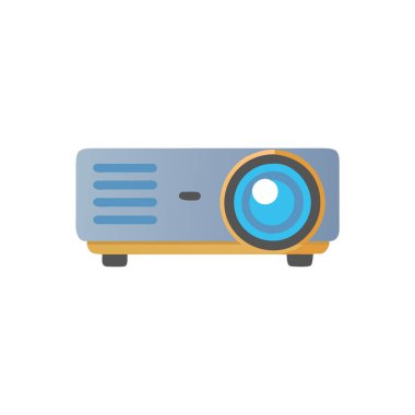 Kameranın düz vektör simgesi tasarımı