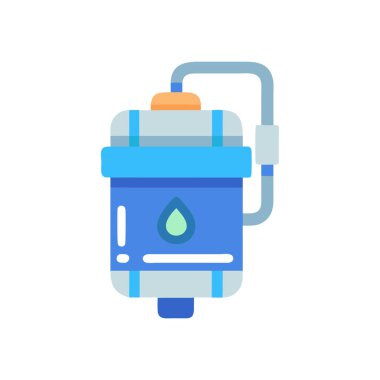 Su damlası ikon vektörlü su pompası. Su pompası işaretli su pompası. renk sembolü çizimi