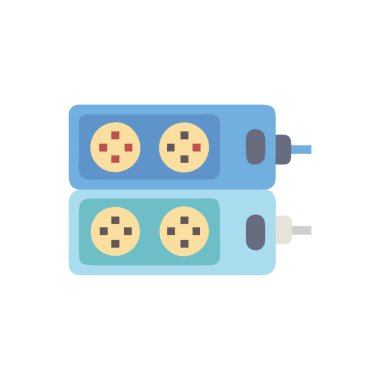 elektrik dolgu simgesi, vektör illüstrasyonu, düz tasarım