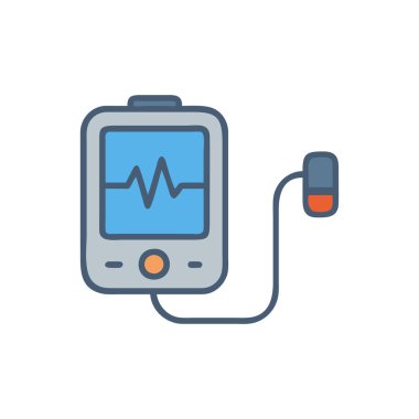 tıbbi vektör düz renk simgesi