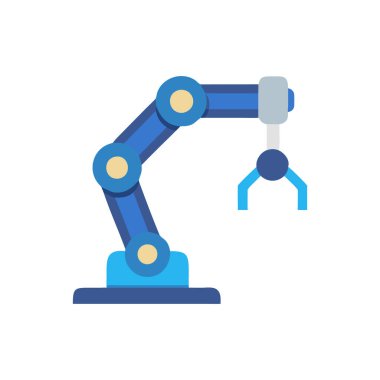 Robot robot el izole edilmiş simge