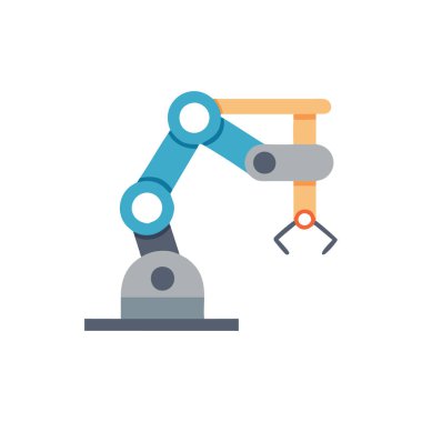 robot kol düz simgesi