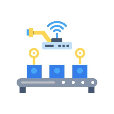 beyaz arkaplanda router vektör illüstrasyonu.