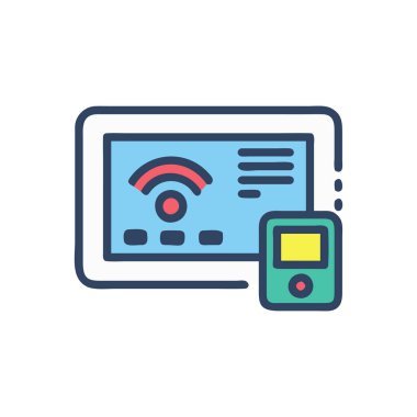 Ağ simge vektör işareti ve beyaz arka plan üzerinde izole sembolü,