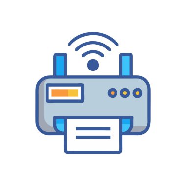 Wi-fi yönlendirici vektör simgesi kolayca değiştirilebilir ya da düzenlenebilir