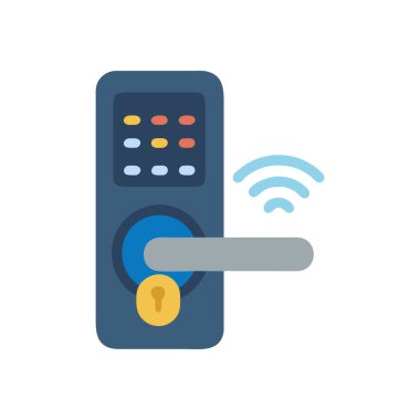 akıllı kontrol vektörü düz simgesi