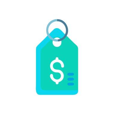 Dolar vektörü düz renk simgesi