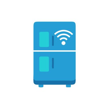 buzdolabı simgesi vektör illüstrasyonu