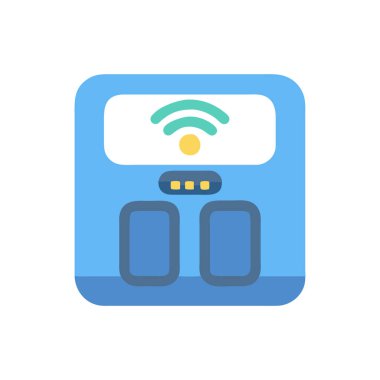 radyo düz simgesi, vektör illüstrasyonu