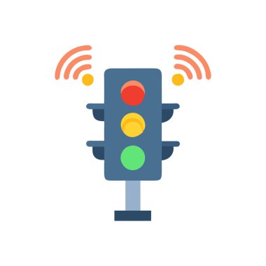 Trafik ışıkları simge vektör çizim