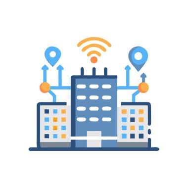 Nesnelerin İnterneti simgesi vektörde. Logotype