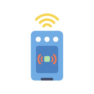 Wi-fi yönlendirici düz simge, vektör, illüstrasyon, ev ve teknoloji