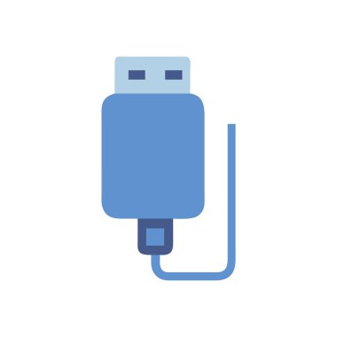 usb buji düz biçim vektör illüstrasyon tasarımı