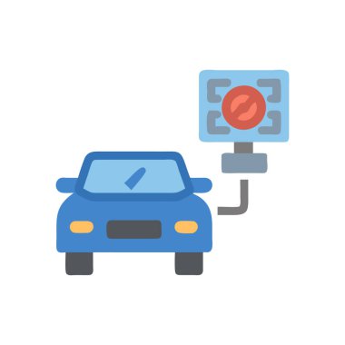 Araba tamir servisi vektör simgesi