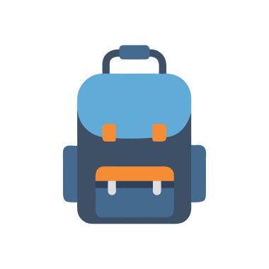 torba vektörü düz renk simgesi