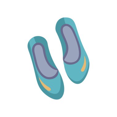 çift ayakkabı simgesi, düz stil