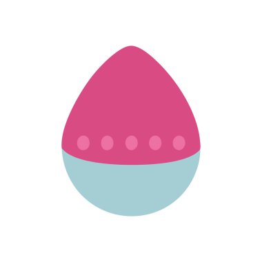 Paskalya yumurtası simgesi, vektör illüstrasyonu