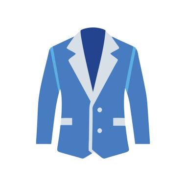 Şeffaf bir arkaplanda ceket vektör çizimi. Birinci kalite semboller. Konsept ve grafik tasarımı için vuruş simgesi.