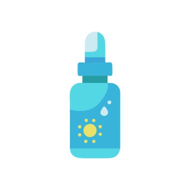 Çiçek vektörü şeklinde gerekli yağ şişesi