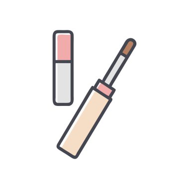 ruj rengi düz vektör simgesi