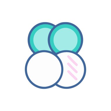 Beyaz arka planda izole edilmiş bir paskalya yumurtası simgesi. Mutlu Paskalyalar. vektör.