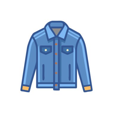 Ceket doldurulmuş vektör simgesi dekoru