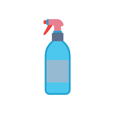 spray bottle vector flat color icon