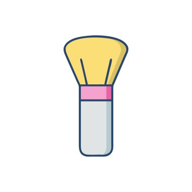 Boya fırçası ve fırçanın vektör çizimi
