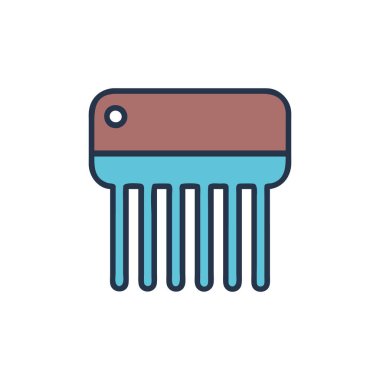 vektör çizim tasarım tarak simgesinin