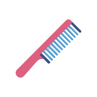 saç fırçası vektörü düz illüstrasyon tasarımı