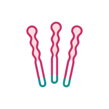 Saç tokasının vektör simgesi