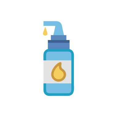 Yağ ve kimyasal logonun vektör çizimi. Ağ için petrol ve yakıt depolama sembolü.