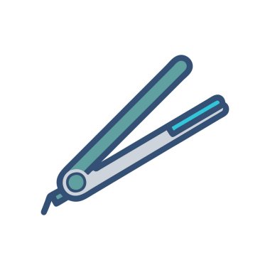 tornavida simgesi. Beyaz arkaplanda ince doğrusal düz çizgi doldurma simgesi.