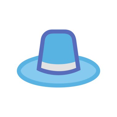 Şeffaf bir arkaplanda şapka vektör çizimi. Birinci kalite semboller. Konsept ve tasarım için ince çizgi simgesi.