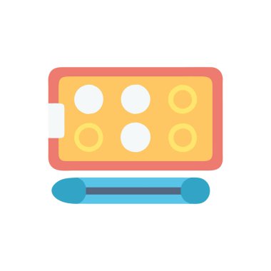 renk vektörü düz simge arkaplanı