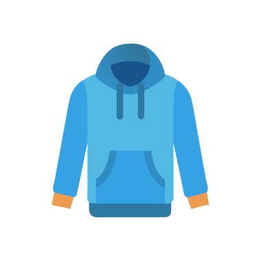 Kaput simgesi olan mavi ceket, vektör