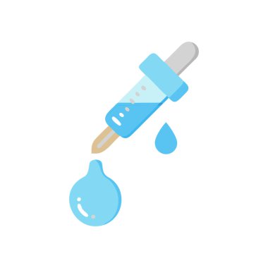 tıbbi damlalık düz simgesi