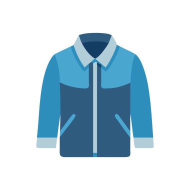 erkek ceket simgesi, düz stil tasarımı