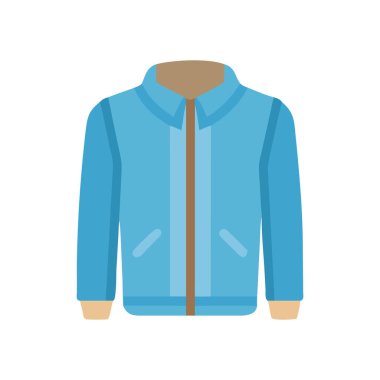 Mavi ceket ikonu. vektör illüstrasyonu.