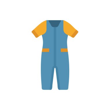 bir erkek işçinin düz simgesi