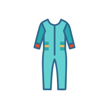 doktor vektörü düz renk simgesi