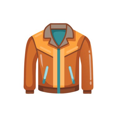 Yelek ikonlu ceket, düz stil