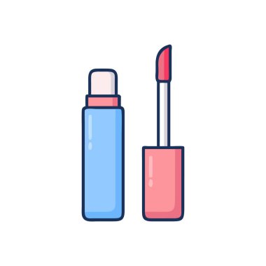 lipstick vector flat color icon