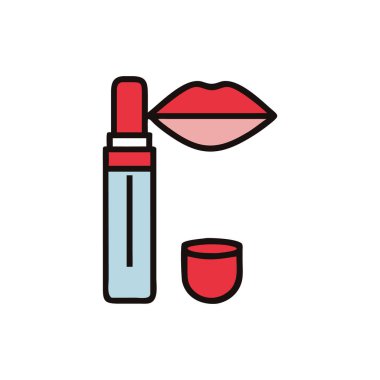 ruj simgesi vektör çizimi