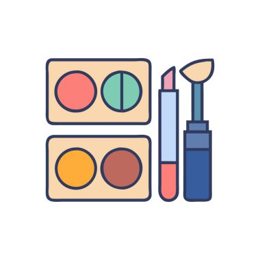 makyaj renk vektörü simgesi