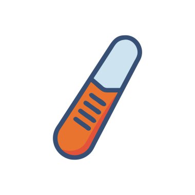 Beyaz arkaplanda termometre vektör simgesi